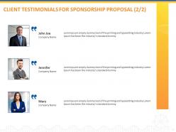 Attract And Convince Your Leads To Be Part Of Your Event As A Sponsor Through Sponsorship Proposal Template