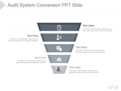 Audit system conversion ppt slide