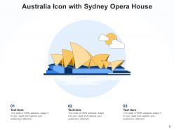 Australia Icon Political Boarders Circular National Continent Location