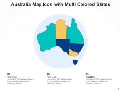 Australia Icon Political Boarders Circular National Continent Location