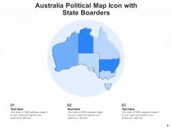 Australia Icon Political Boarders Circular National Continent Location