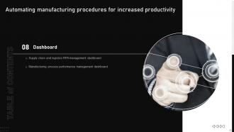 Automating Manufacturing Procedures For Increased Productivity Powerpoint Presentation Slides