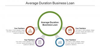 Average duration business loan ppt powerpoint presentation professional inspiration cpb