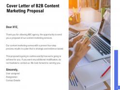 B2B Content Marketing Proposal Powerpoint Presentation Slides