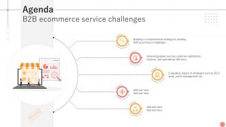 B2B Ecommerce Service Challenges Powerpoint Presentation Slides Ideas Compatible