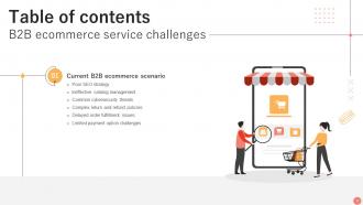 B2B Ecommerce Service Challenges Powerpoint Presentation Slides Images Compatible