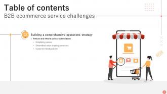 B2B Ecommerce Service Challenges Powerpoint Presentation Slides Graphical Compatible