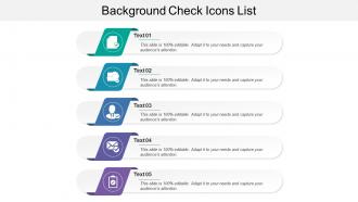 Background check icons list