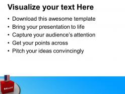 Ballot box usa government powerpoint templates ppt themes and graphics 0113