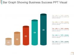 Bar graph showing business success ppt visual