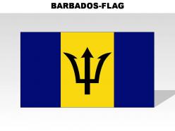 Barbados country powerpoint flags