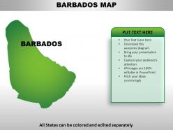 Barbados country powerpoint maps