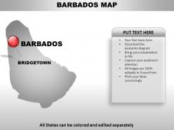 Barbados country powerpoint maps