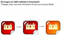 Batteries icons powerpoint presentation slides db