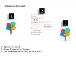 Bd four staged creative pencil diagram powerpoint templets