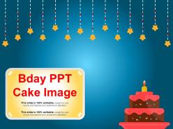 Bday ppt cake image