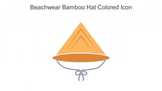 Beachwear Bamboo Hat Colored Icon In Powerpoint Pptx Png And Editable Eps Format