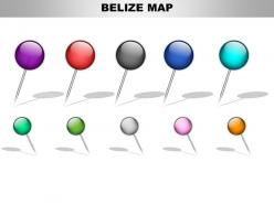 Belize country powerpoint maps