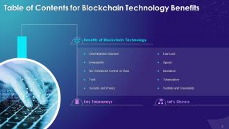 Benefits of Blockchain Technology Training Module on Blockchain Technology and its Applications Training Ppt