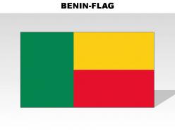 Benin country powerpoint flags