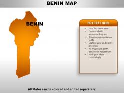 Benin country powerpoint maps