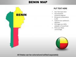 Benin country powerpoint maps