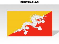 Bhutan country powerpoint flags