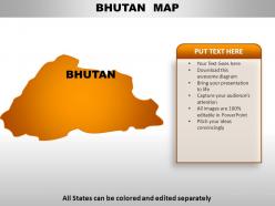 Bhutan country powerpoint maps