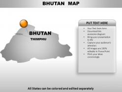 Bhutan country powerpoint maps