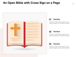 Bible Cross Circle Forehead Bookmark Inside