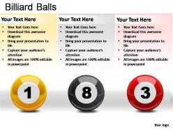 Billiard balls powerpoint presentation slides