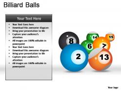 Billiard balls powerpoint presentation slides