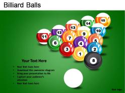 Billiard balls powerpoint presentation slides