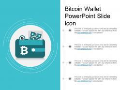 Bitcoin wallet powerpoint slide icon