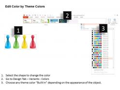 Bl colored pawns with join our team text powerpoint template