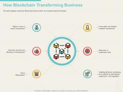 Blockchain Basics Architecture Use Cases And Implementation Timeline Complete Deck