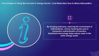 Blockchain Technology Applications in Energy Industry Training Ppt