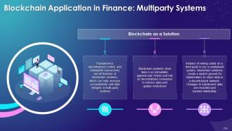 Blockchain Technology Applications in Finance Industry Training Ppt