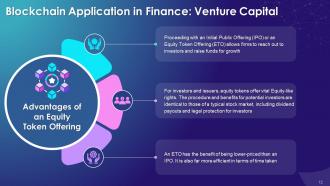 Blockchain Technology Applications in Finance Industry Training Ppt