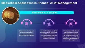 Blockchain Technology Applications in Finance Industry Training Ppt