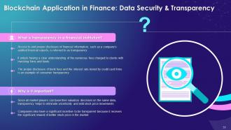 Blockchain Technology Applications in Finance Industry Training Ppt