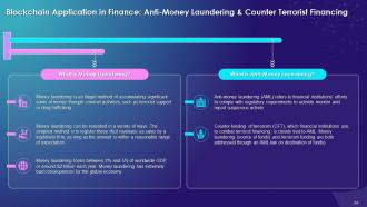 Blockchain Technology Applications in Finance Industry Training Ppt