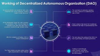 Blockchain Technology for Decentralized Autonomous Organization DAO Training Ppt