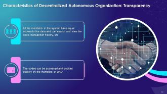 Blockchain Technology for Decentralized Autonomous Organization DAO Training Ppt