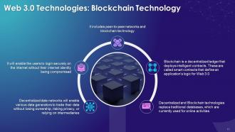 Blockchain Technology for Web 3 0 Training Ppt