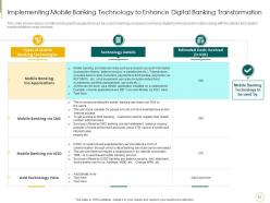 Blockchain technology to enhance digitalization in banking sector powerpoint presentation slides