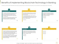 Blockchain technology to enhance digitalization in banking sector powerpoint presentation slides