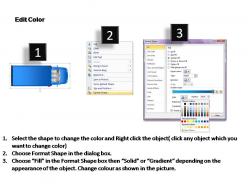 Blue truck top view powerpoint presentation slides