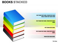 Books stacked powerpoint presentation slides