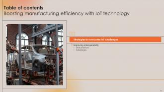 Boosting Manufacturing Efficiency With IoT Technology Powerpoint Presentation Slides Content Ready Ideas